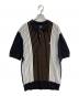 stussy（ステューシー）の古着「Textured ss polo sweater」｜ブラック