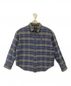 HUFハフ）の古着「MEGABLAST PLAID LS SHIRT」｜ブルー
