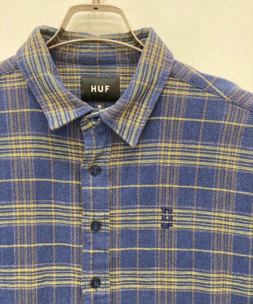 HUF（ハフ）HUF (ハフ) MEGABLAST PLAID LS SHIRT ブルー サイズ:Mの古着・服飾アイテム