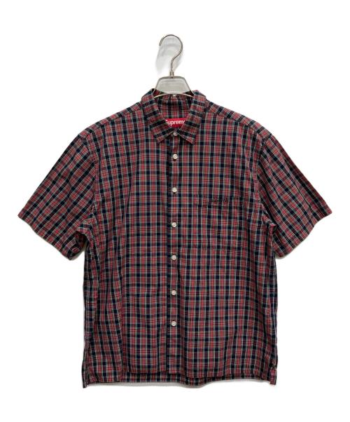 SUPREME（シュプリーム）Supreme (シュプリーム) Loose Fit Mini Plaid S/S Shirt レッド サイズ:Sの古着・服飾アイテム