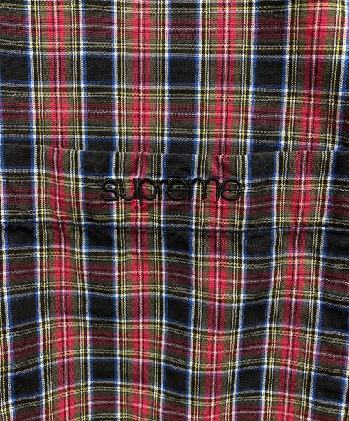SUPREME（シュプリーム）Supreme (シュプリーム) Loose Fit Mini Plaid S/S Shirt レッド サイズ:Sの古着・服飾アイテム