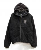 stussyステューシー）の古着「Canvas Insukated Work Jacket」｜ブラック