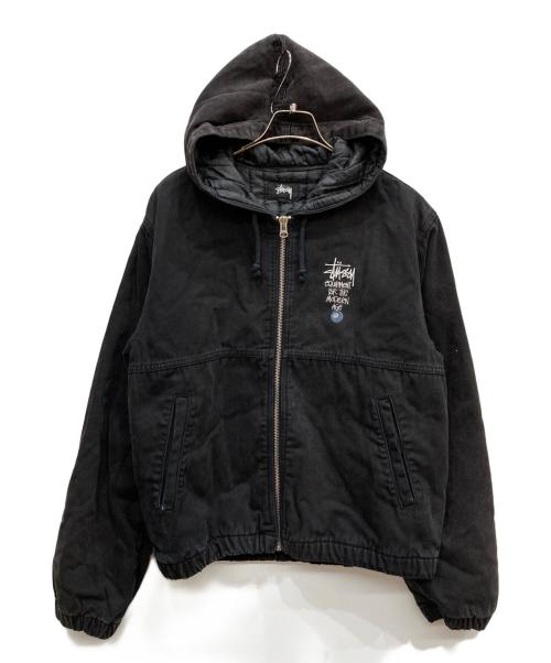 stussy（ステューシー）stussy (ステューシー) Canvas Insukated Work Jacket ブラック サイズ:Mの古着・服飾アイテム