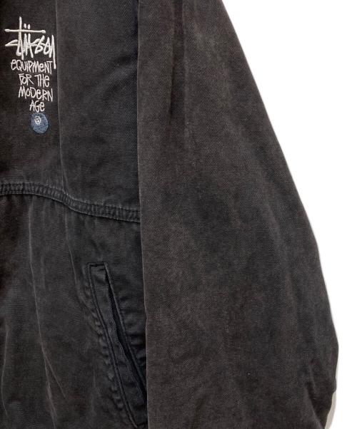 stussy（ステューシー）stussy (ステューシー) Canvas Insukated Work Jacket ブラック サイズ:Mの古着・服飾アイテム