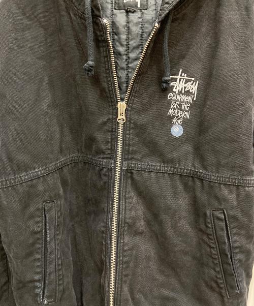 stussy（ステューシー）stussy (ステューシー) Canvas Insukated Work Jacket ブラック サイズ:Mの古着・服飾アイテム