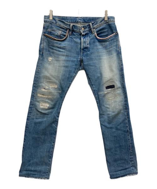 Hysteric Glamour（ヒステリックグラマー）Hysteric Glamour (ヒステリックグラマー) スタッズデニムパンツ インディゴ サイズ:Ⅼの古着・服飾アイテム
