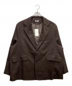 CLESSTEクレスト）の古着「Wool Gabardine City Uniform Tailored Jacket」｜ブラウン