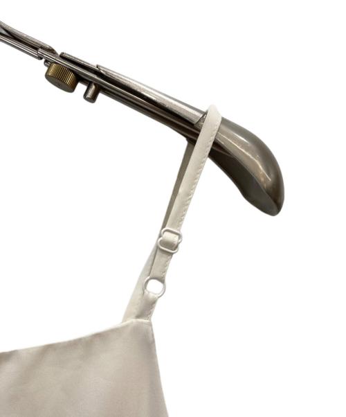 FRAY ID（フレイ アイディー）FRAY ID (フレイ アイディー) フリンジデザインポロツイードワンピース アイボリーの古着・服飾アイテム