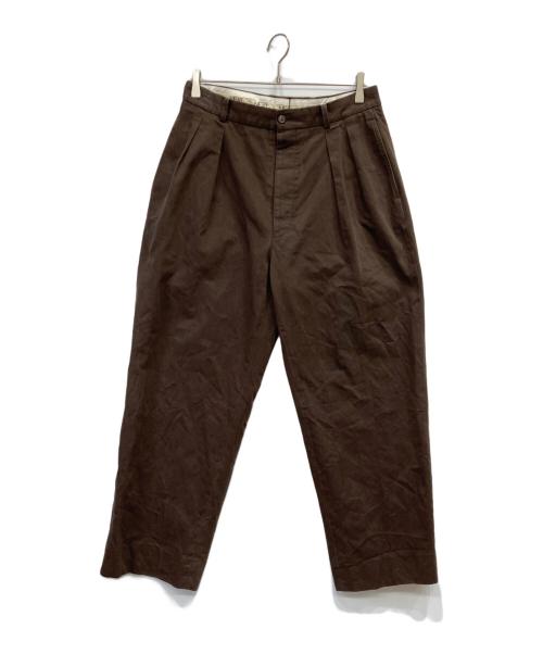 NEAT（ニート）NEAT (ニート) 2タックパンツ ブラウン サイズ:Mの古着・服飾アイテム