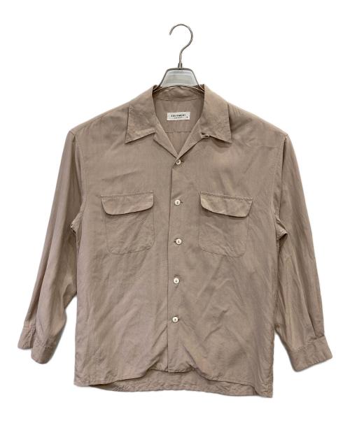 EQUIPMENT（エキプモン）EQUIPMENT (エキプモン) シルクシャツ ベージュ サイズ:Sの古着・服飾アイテム