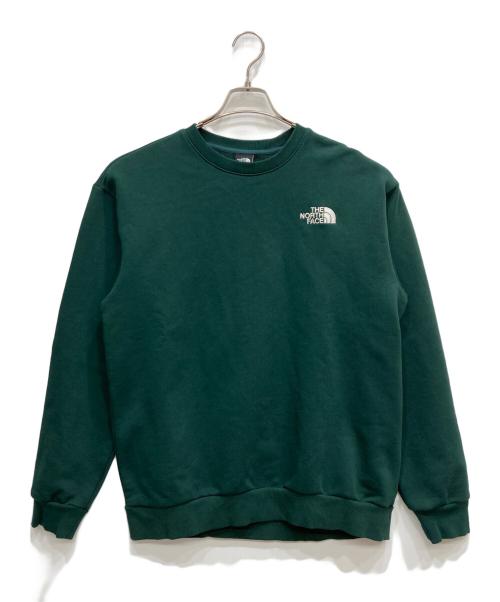 THE NORTH FACE（ザ ノース フェイス）THE NORTH FACE (ザ ノース フェイス) ESSENTIAL SWEATSHIRTS グリーン サイズ:Mの古着・服飾アイテム