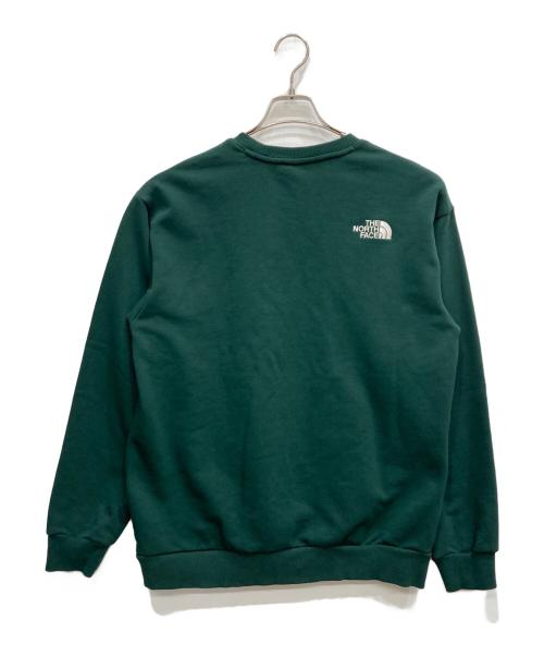 THE NORTH FACE（ザ ノース フェイス）THE NORTH FACE (ザ ノース フェイス) ESSENTIAL SWEATSHIRTS グリーン サイズ:Mの古着・服飾アイテム