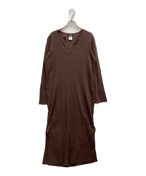 A.P.C.（アーペーセー）A.P.C. (アーペーセー) ブラウスワンピース ブラウン サイズ:Sの古着・服飾アイテム