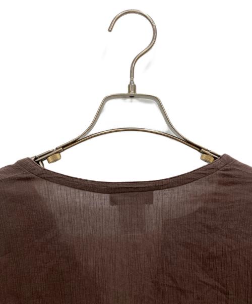 A.P.C.（アーペーセー）A.P.C. (アーペーセー) ブラウスワンピース ブラウン サイズ:Sの古着・服飾アイテム
