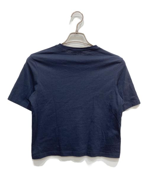 MARNI（マルニ）MARNI (マルニ) クロップド丈ロゴプリントＴシャツ ネイビー サイズ:表記なしの古着・服飾アイテム