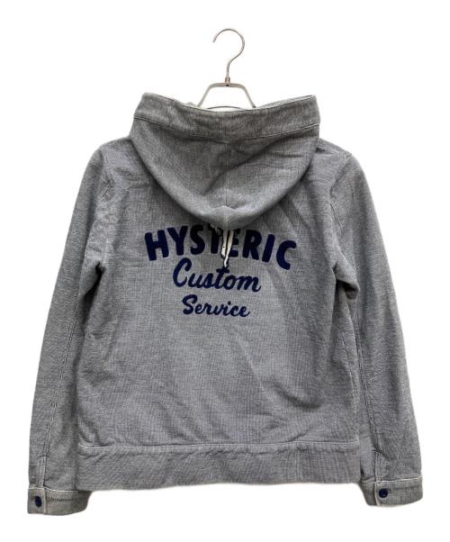 Hysteric Glamour（ヒステリックグラマー）Hysteric Glamour (ヒステリックグラマー) ジップパーカー ブルー サイズ:Mの古着・服飾アイテム