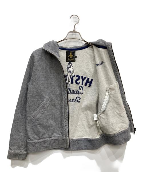 Hysteric Glamour（ヒステリックグラマー）Hysteric Glamour (ヒステリックグラマー) ジップパーカー ブルー サイズ:Mの古着・服飾アイテム