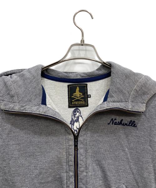 Hysteric Glamour（ヒステリックグラマー）Hysteric Glamour (ヒステリックグラマー) ジップパーカー ブルー サイズ:Mの古着・服飾アイテム