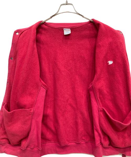Champion（チャンピオン）Champion (チャンピオン) スナップカーディガン ピンク サイズ:Ⅼの古着・服飾アイテム