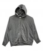 MAISON SPECIALメゾンスペシャル）の古着「Pigment Sweat Prime-Over Zip Hoodie」｜グレー