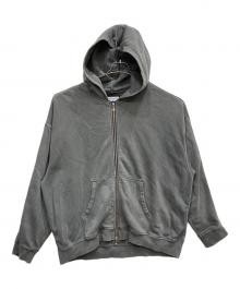 MAISON SPECIAL（メゾンスペシャル）の古着「Pigment Sweat Prime-Over Zip Hoodie」｜グレー