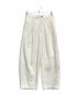 UNITED TOKYO（ユナイテッドトーキョー）の古着「バレルチノパンツ」｜ホワイト