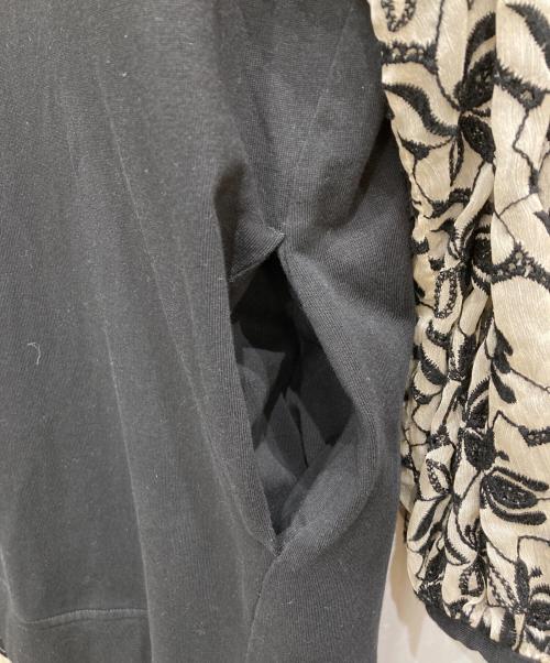 CLANE（クラネ）CLANE (クラネ) フラワーレースミックスワンピース ブラック サイズ:Mの古着・服飾アイテム