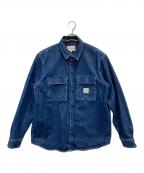 Carhartt WIPカーハート ワークインプログレス）の古着「MONTEREY SHIRT JAC」｜インディゴ