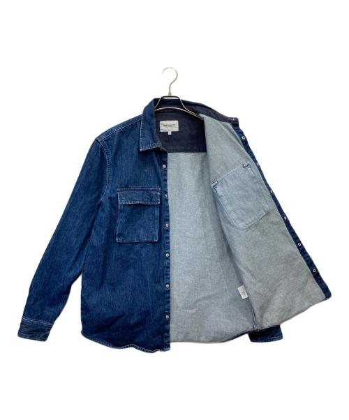 Carhartt WIP（カーハート ワークインプログレス）CARHARTT WIP (カーハート ワークインプログレス) MONTEREY SHIRT JAC インディゴ サイズ:Lの古着・服飾アイテム