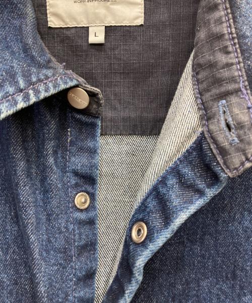 Carhartt WIP（カーハート ワークインプログレス）CARHARTT WIP (カーハート ワークインプログレス) MONTEREY SHIRT JAC インディゴ サイズ:Lの古着・服飾アイテム