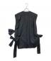 COMME des GARCONS HOMME PLUS (コムデギャルソンオムプリュス) ノースリーブコットンリボンブラウスシャツベスト ブラック サイズ:M：28000円