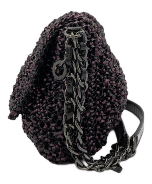 ANTEPRIMA（アンテプリマ）ANTEPRIMA (アンテプリマ) ターンロックショルダーバッグ パープルの古着・服飾アイテム