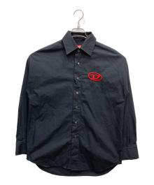 DIESEL（ディーゼル）の古着「S-DOU-PLAIN オーバルDロゴシャツ」｜ブラック