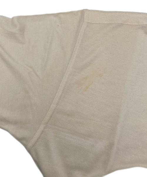 VERSACE JEANS COUTURE（ヴェルサーチ ジーンズクチュール）VERSACE JEANS COUTURE (ヴェルサーチ ジーンズクチュール) メデューサロゴレーヨンカットソー ホワイト×ブラック サイズ:Mの古着・服飾アイテム