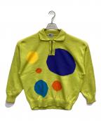 V2 BY VERSACEヴェルサーチ V2）の古着「ニットポロシャツ」｜イエロー