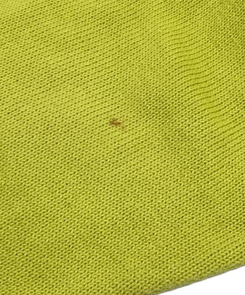 V2 BY VERSACE（ヴェルサーチ V2）V2 BY VERSACE (ヴェルサーチ V2) ニットポロシャツ イエロー サイズ:表示なしの古着・服飾アイテム