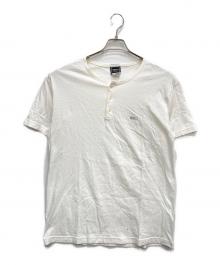 VERSACE JEANS COUTURE（ヴェルサーチ ジーンズクチュール）の古着「ヘンリーネックカットソー」｜ホワイト