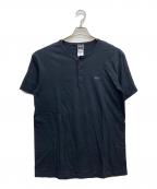 VERSACE JEANS COUTUREヴェルサーチ ジーンズクチュール）の古着「ヘンリーネックカットソー」｜ブラック