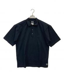 VERSACE JEANS COUTURE（ヴェルサーチ ジーンズクチュール）の古着「ロゴポロシャツ」｜ブラック