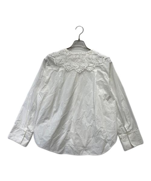 JILL STUART（ジルスチュアート）JILL STUART (ジルスチュアート) レースカラーシャツ ホワイト サイズ:Ｓの古着・服飾アイテム
