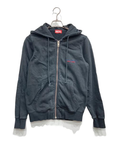 DIESEL（ディーゼル）DIESEL (ディーゼル) S-CINN-HOOD-ZIP-IND/ジップパーカー ブラック サイズ:XXSの古着・服飾アイテム