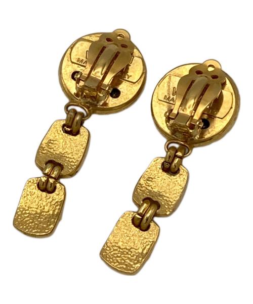 GIANNI VERSACE（ジャンニ・ヴェルサーチ）GIANNI VERSACE (ジャンニ・ヴェルサーチ) メデューサイヤリング ゴールドの古着・服飾アイテム