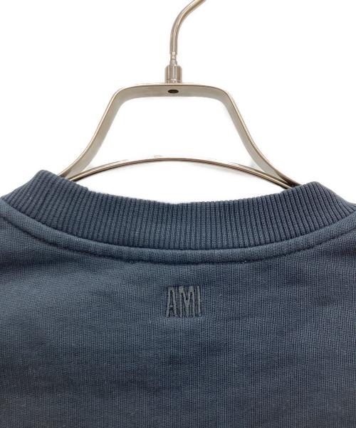 AMI PARIS（アミ パリス）AMI PARIS (アミ パリス) コットンジャージー スウェットシャツ ブラック サイズ:Sの古着・服飾アイテム