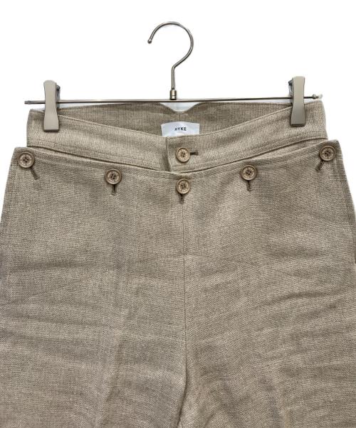 HYKE（ハイク）HYKE (ハイク) LINEN PANTS ベージュ サイズ:Mの古着・服飾アイテム