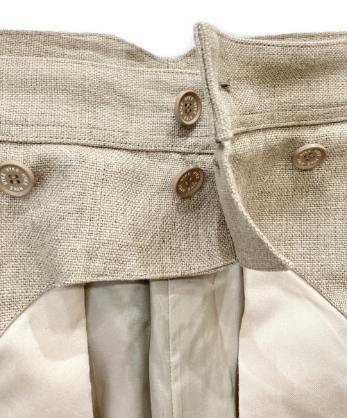 HYKE（ハイク）HYKE (ハイク) LINEN PANTS ベージュ サイズ:Mの古着・服飾アイテム