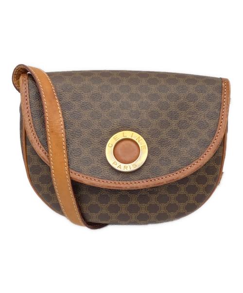 CELINE（セリーヌ）CELINE (セリーヌ) ハーフムーンショルダーバッグ ブラウンの古着・服飾アイテム