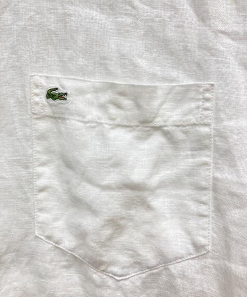 LACOSTE（ラコステ）LACOSTE (ラコステ) リネンシャツ ホワイト サイズ:40の古着・服飾アイテム