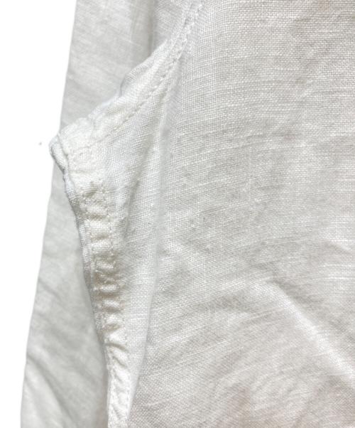 LACOSTE（ラコステ）LACOSTE (ラコステ) リネンシャツ ホワイト サイズ:40の古着・服飾アイテム