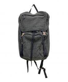 PRADA（プラダ）の古着「ウールリュック」｜グレー