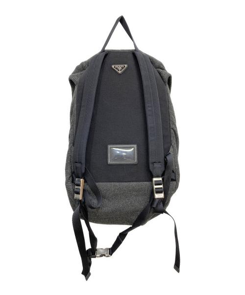 PRADA（プラダ）PRADA (プラダ) ウールリュック グレーの古着・服飾アイテム